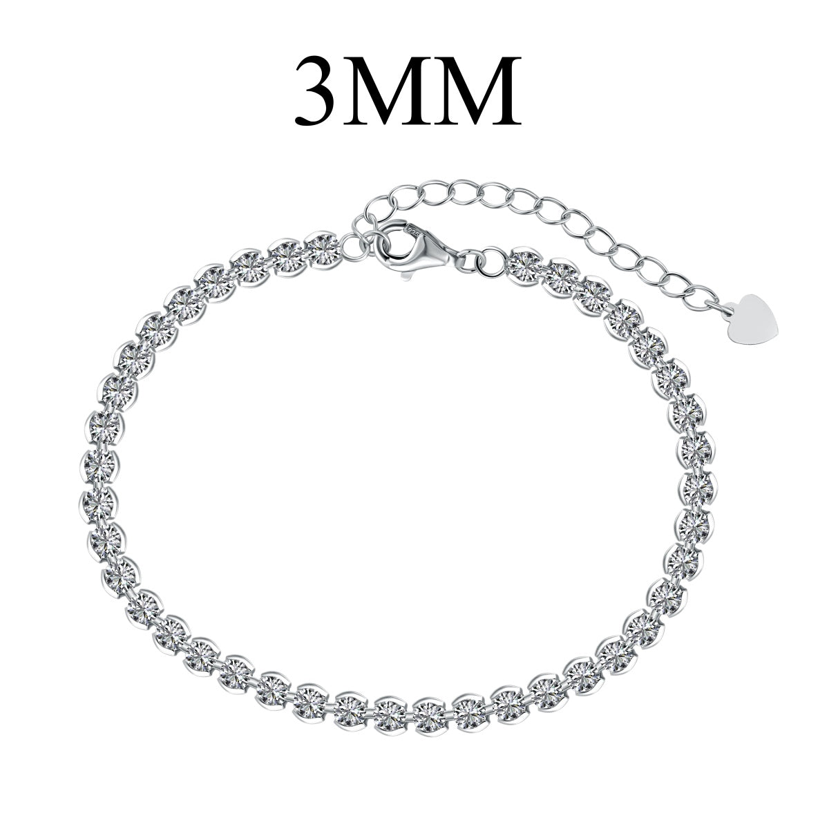[Marin Jewelry]Ornate  Sparkling Round Cut Daily Bracelet