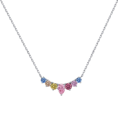 [Marin Jewelry]Dainty Colorful Heart Necklace