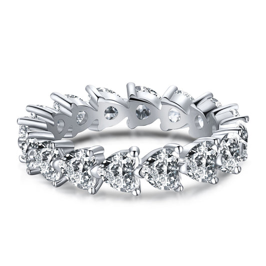 [Marin Jewelry]0.25 Carat Radiant Romance Heart Cut Lover Ring
