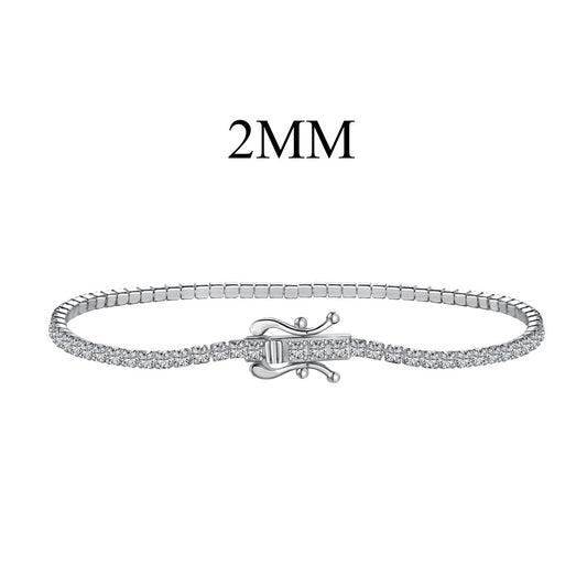 [Marin Jewelry]Radiant Colorful Round Cut Party Bracelet