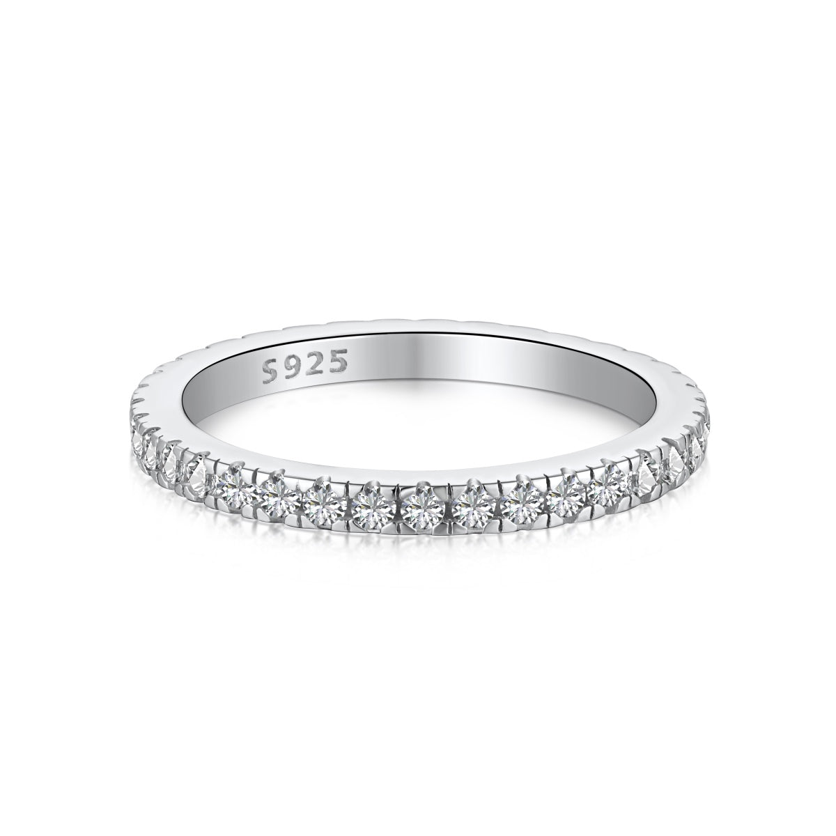 [Marin Jewelry]Delicate Sparkling Round Cut Daily Ring