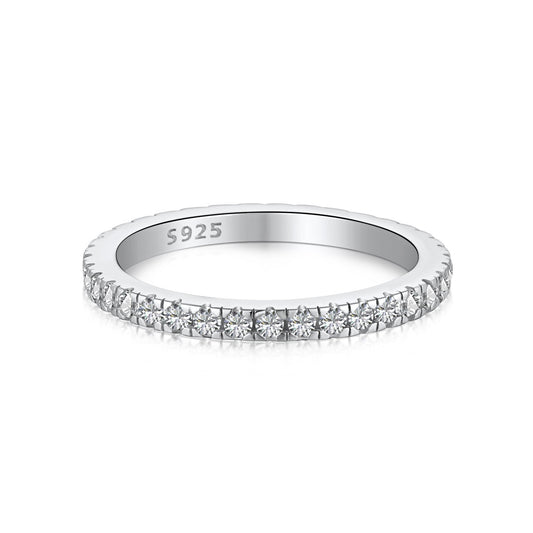 [Marin Jewelry]Delicate Sparkling Round Cut Daily Ring