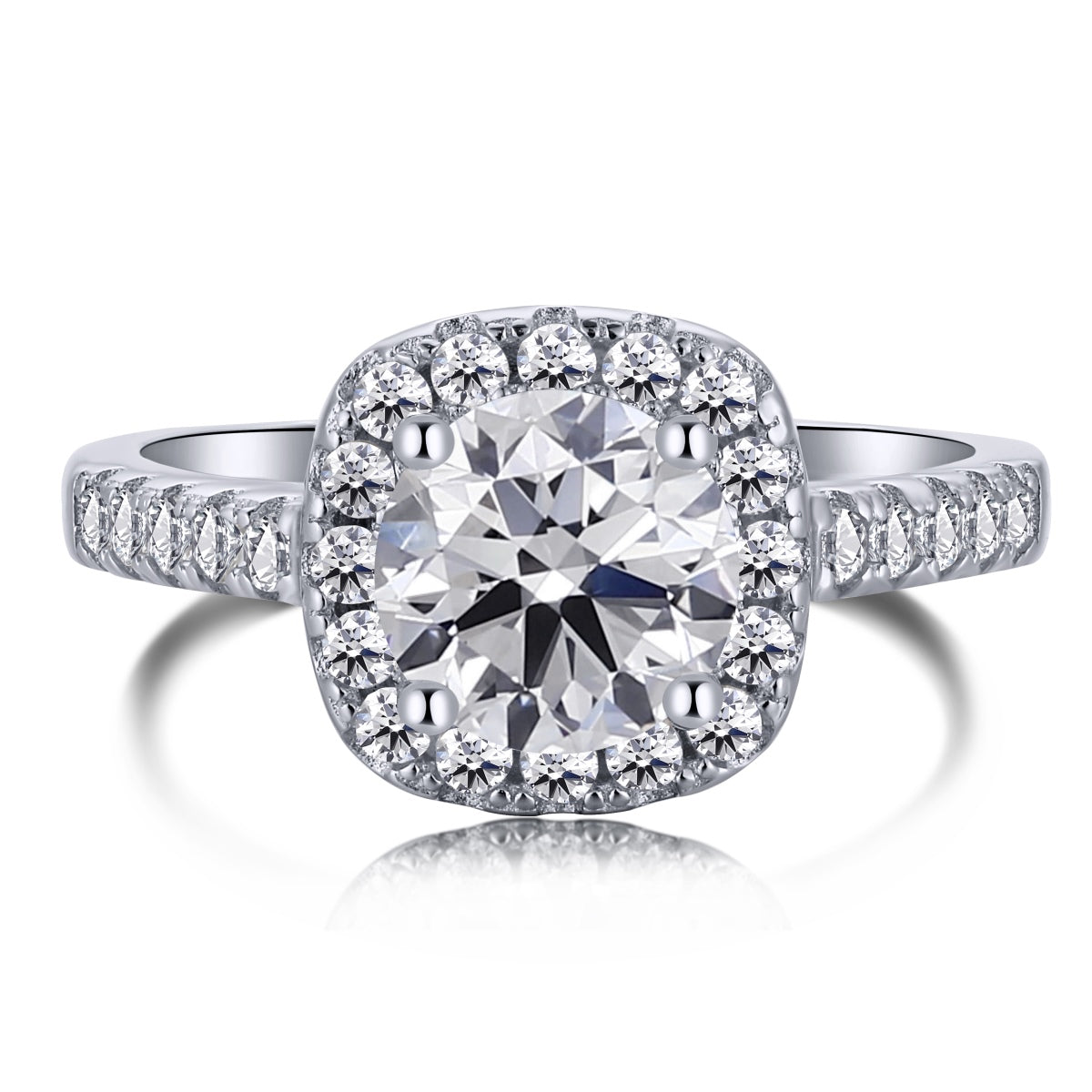 [Marin Jewelry]Dazzling Resplendent Round Cut Wedding Ring