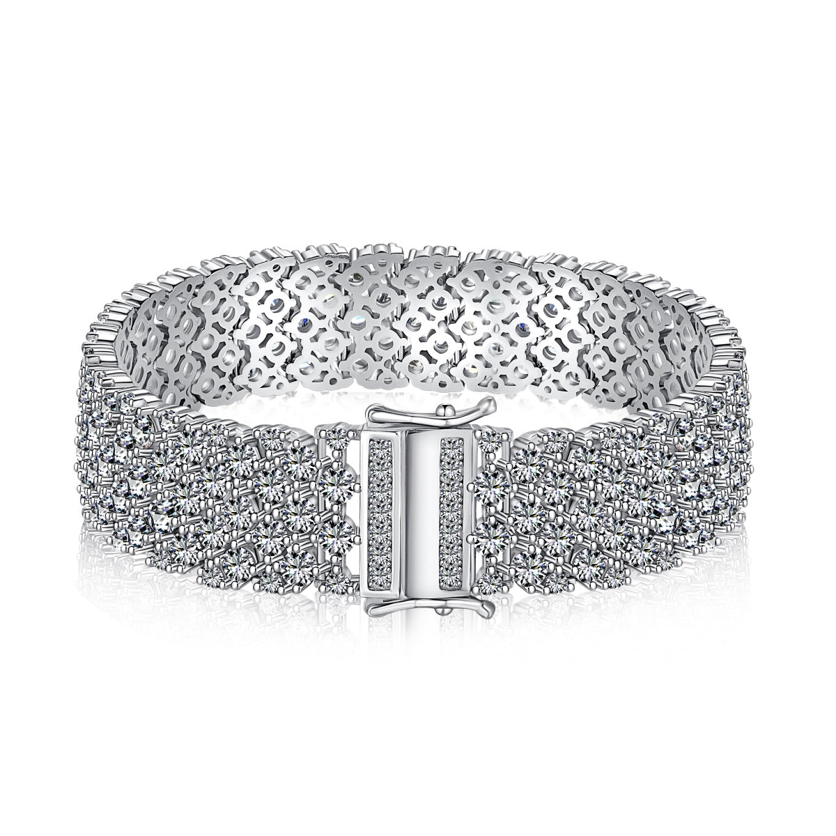 [Marin Jewelry]Ornate Elegant Round Cut Party Bracelet