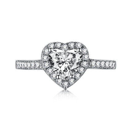 [Marin Jewelry]Eternity Splashy Romantic Heart Shape Lover Ring