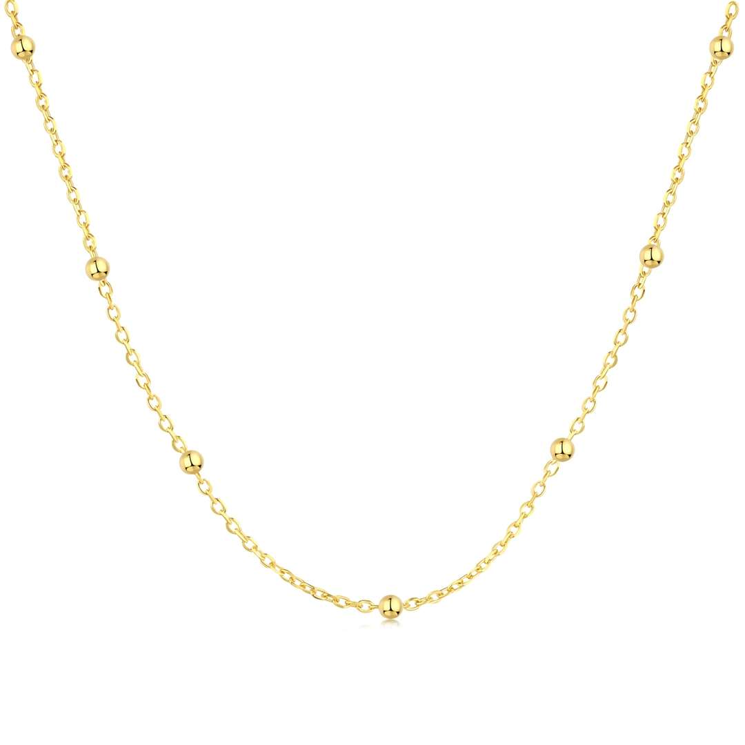 [Marin Jewelry]Small Bead Clavicle Chain Simple Necklace