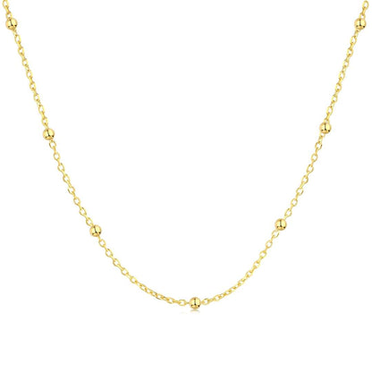 [Marin Jewelry]Small Bead Clavicle Chain Simple Necklace