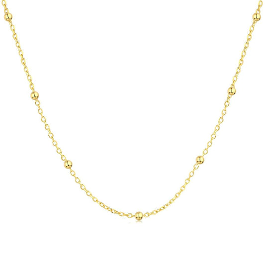 [Marin Jewelry]Small Bead Clavicle Chain Simple Necklace