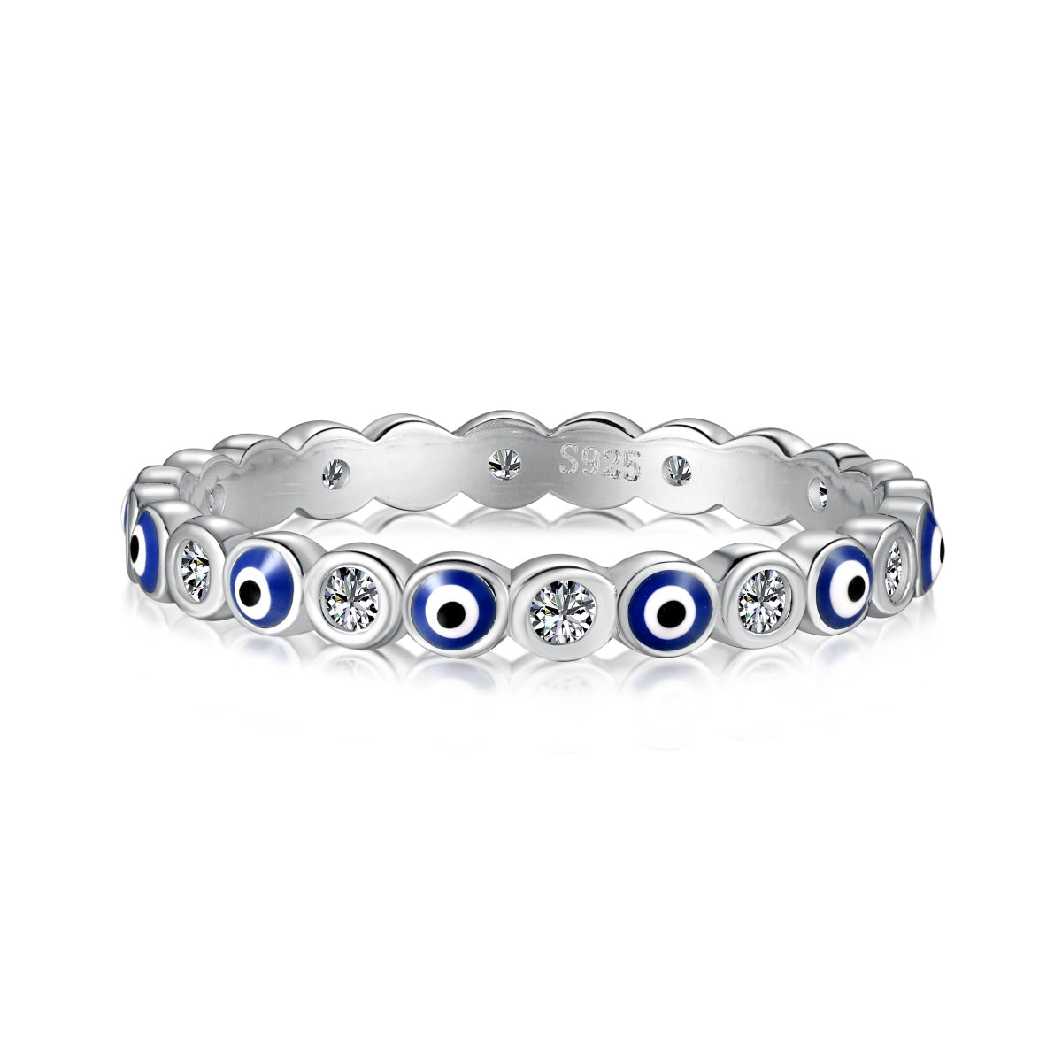 [Marin Jewelry]Sparkling Vibrant Round Shape Daily Ring