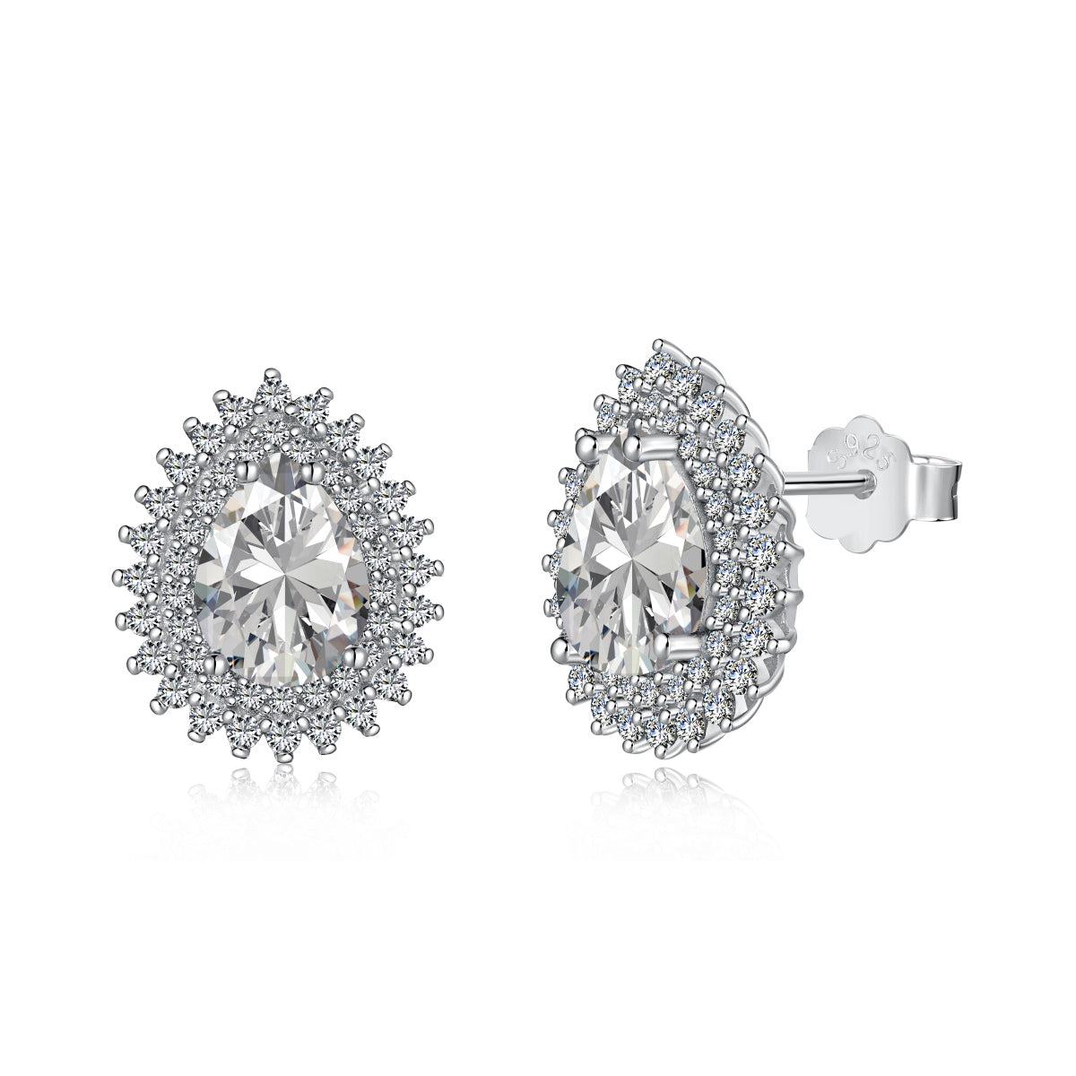 [Marin Jewelry]Delicate Gorgeous Pear Cut Daily Earrings