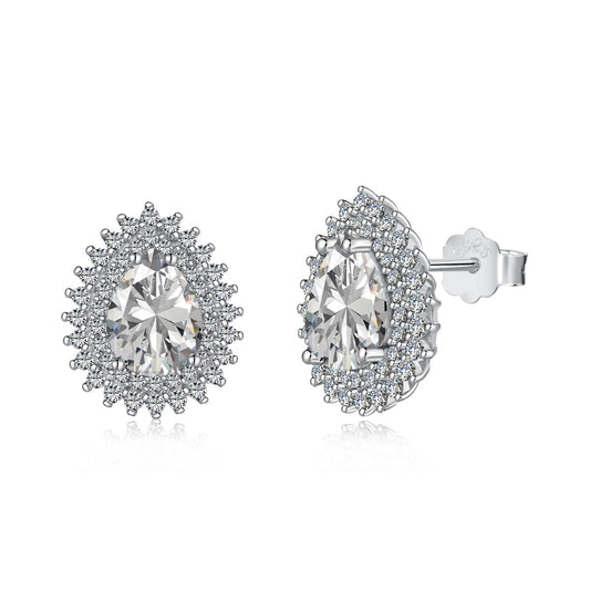 [Marin Jewelry]Delicate Gorgeous Pear Cut Daily Earrings