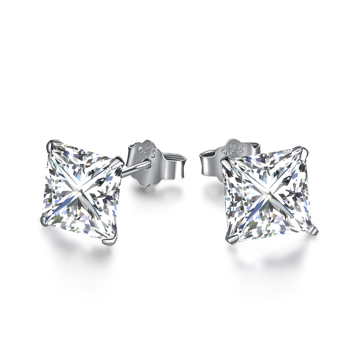 [Marin Jewelry]Ornate Square Shape Earrings