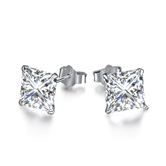 [Marin Jewelry]Ornate Square Shape Earrings