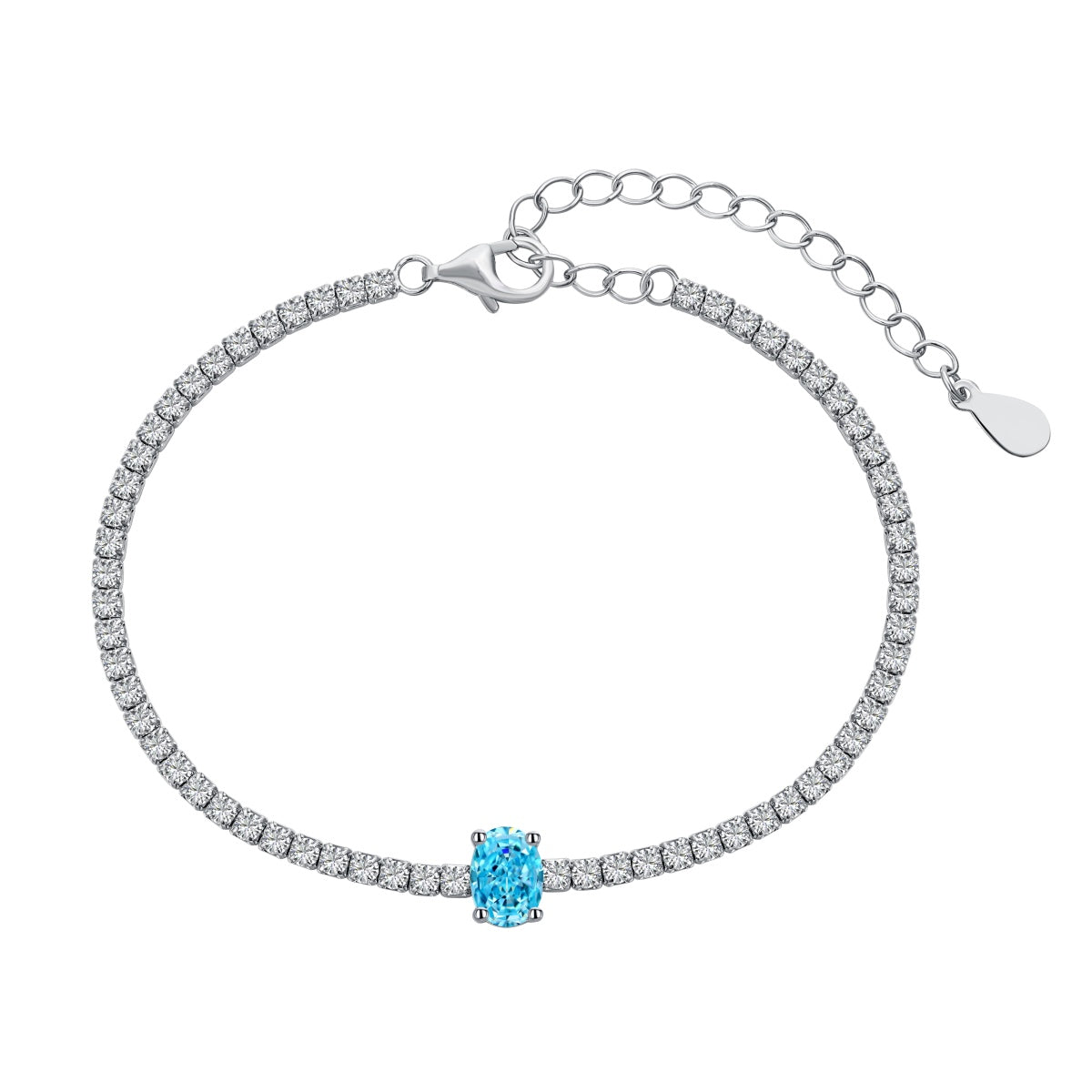 [Marin Jewelry]0.75 Carat Exquisite Oval Cut Daily Bracelet