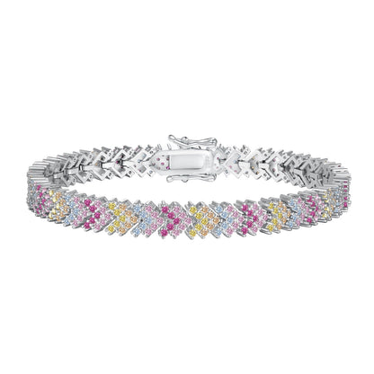 [Marin Jewelry]Ornate Sparkling Round Cut Party Bracelet