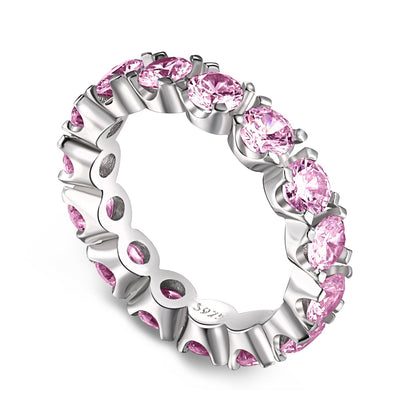 [Marin Jewelry]Eternity Round Cut Tennis Ring