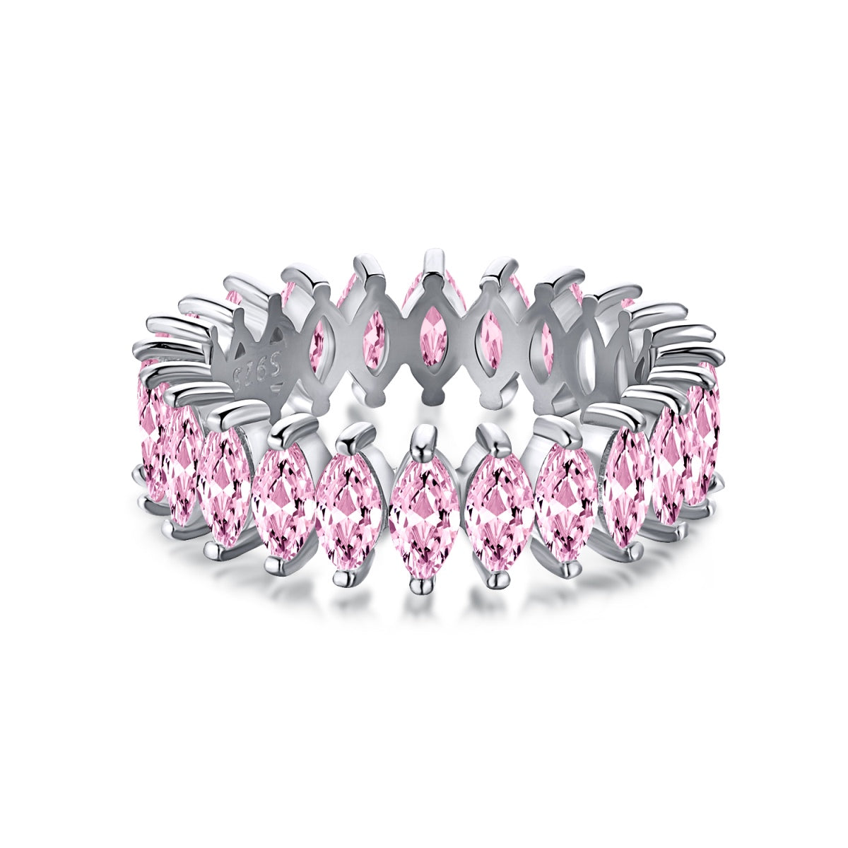 [Marin Jewelry]Gorgeous Marquise Cut Tennis Ring