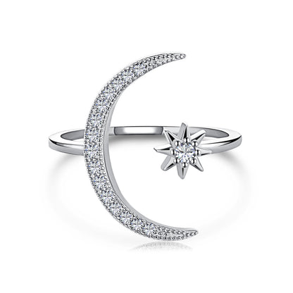 [Marin Jewelry]Eternity Moon & Star Ring