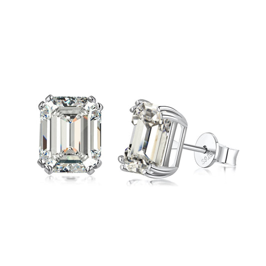 [Marin Jewelry]Dazzling Square Shape Earrings