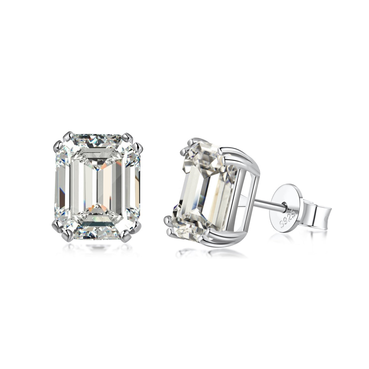 [Marin Jewelry]Dazzling Square Shape Earrings