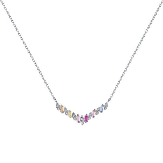 [Marin Jewelry]Dazzling Rainbow Necklace
