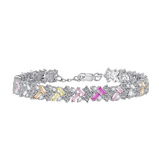 [Marin Jewelry]Dazzling Unique Multi Shape Daily Bracelet