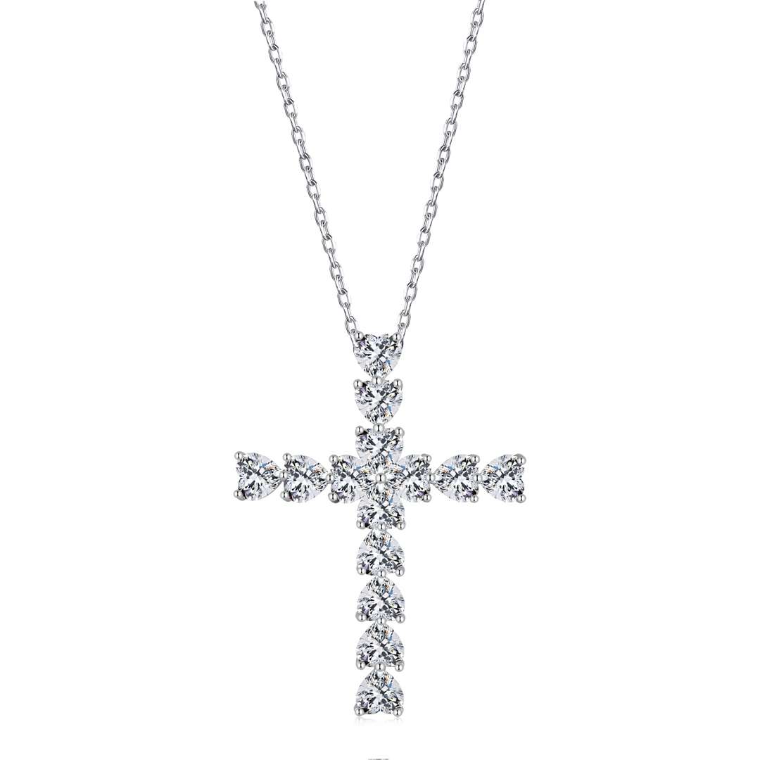 [Marin Jewelry]Radiant Cross Shape Necklace