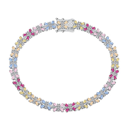 [Marin Jewelry]Radiant Colorful Emerald Cut Party Bracelet