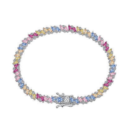 [Marin Jewelry]Ornate Sparkling Multi Cut Party Bracelet