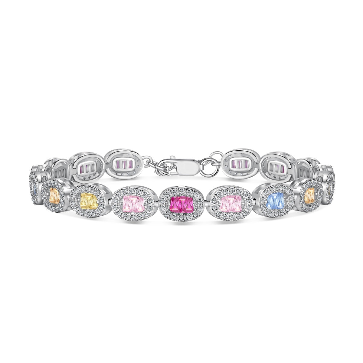 [Marin Jewelry]Exquisite Ornate Emerald Cut Daily Bracelet