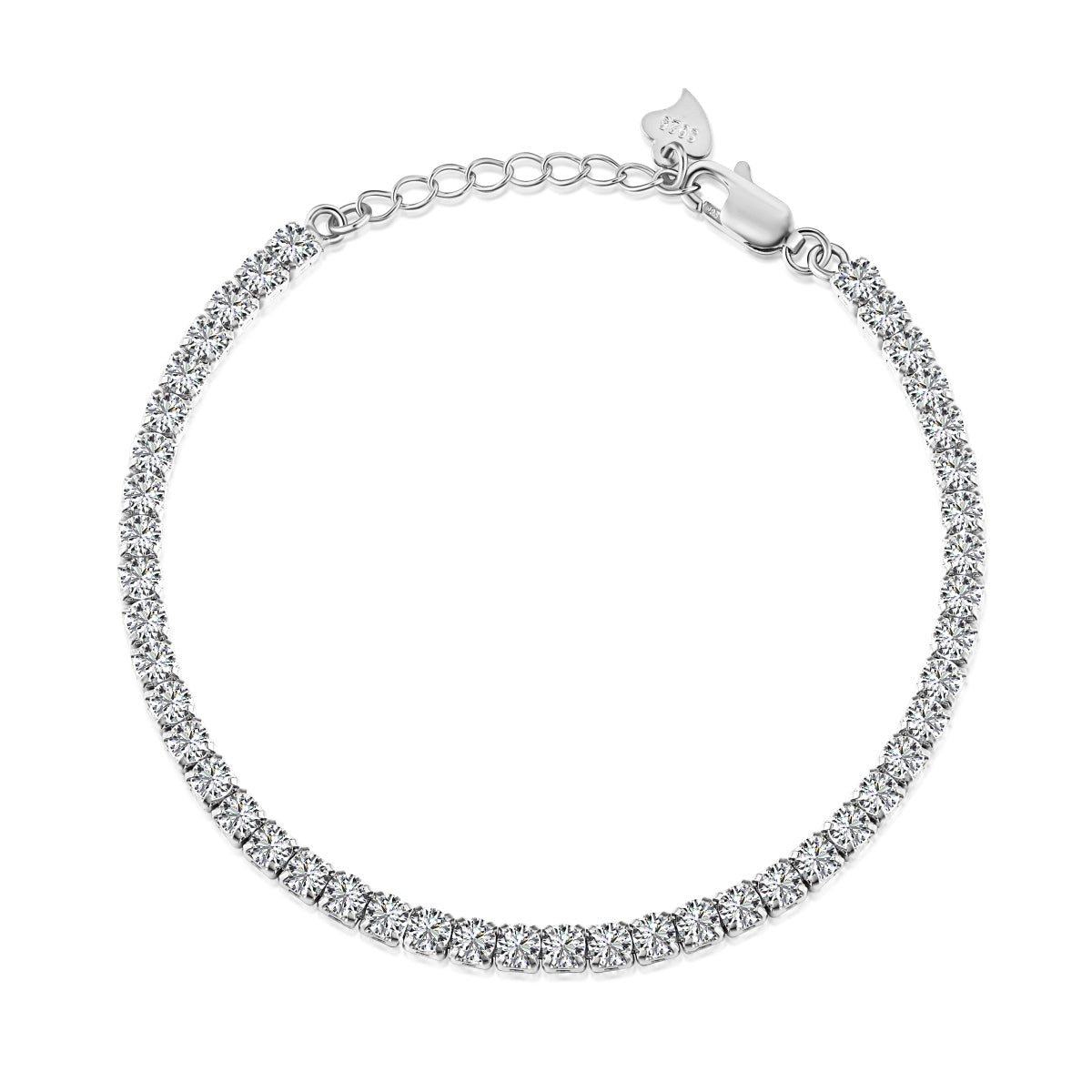 [Marin Jewelry]Sparkling Round Cut Daily Bracelet