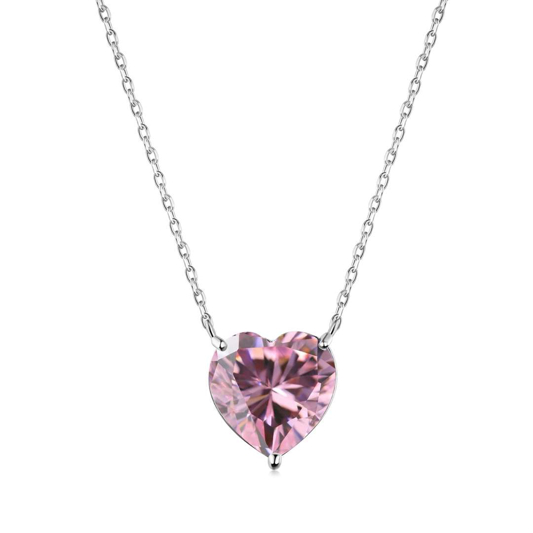 [Marin Jewelry]6.0 carat Radiant Heart Shape Necklace