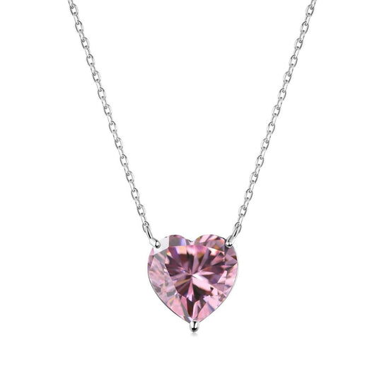 [Marin Jewelry]6.0 carat Radiant Heart Shape Necklace