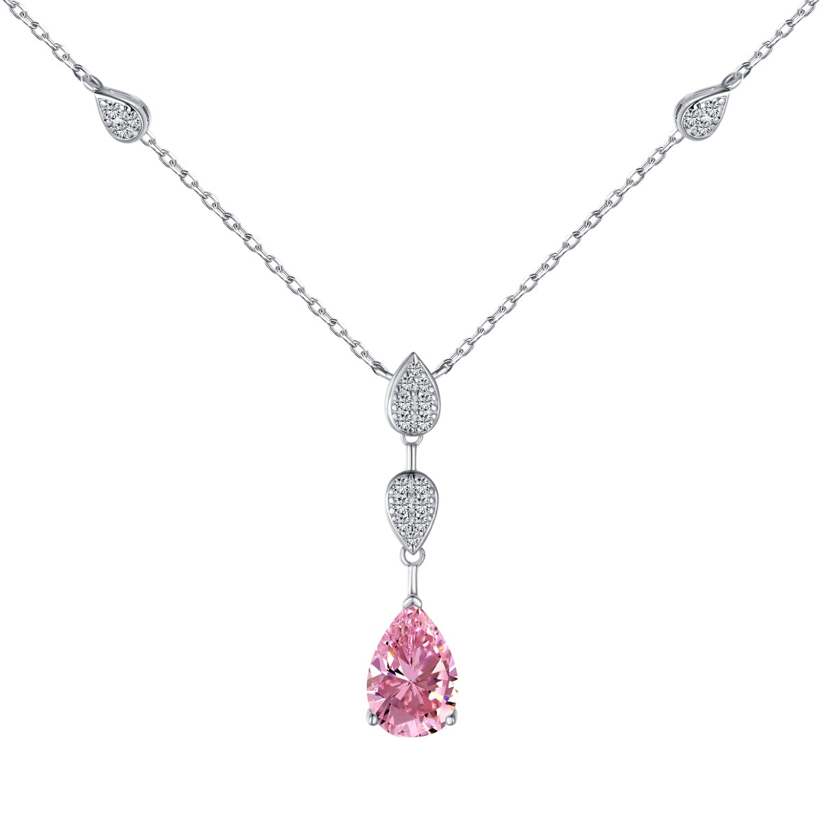 [Marin Jewelry]Dazzling Pear Cut Necklace