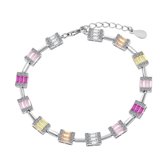[Marin Jewelry]Dainty Charming Emerald Cut Daily Bracelet