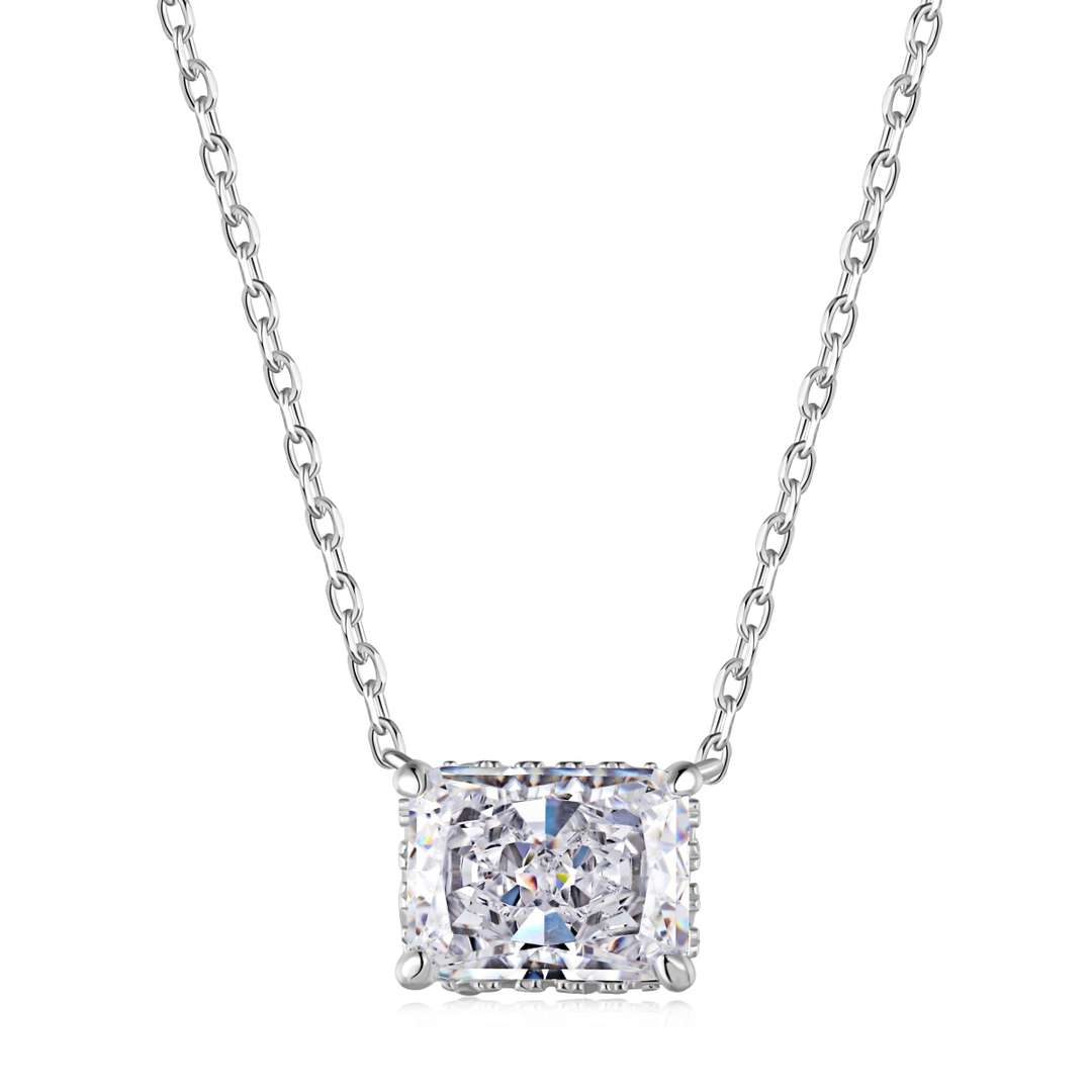 [Marin Jewelry]Luxurious Square Shape Colorful Necalack
