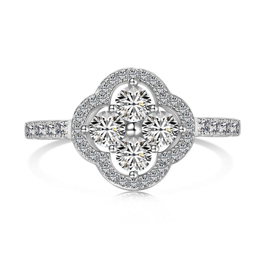 [Marin Jewelry]Four Leaf Clover Flower Design Ring