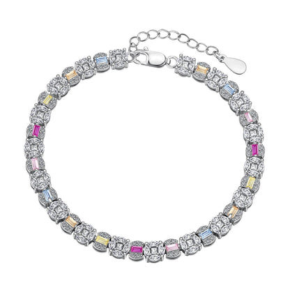 [Marin Jewelry]Dazzling Radiant Multi Cut Daily Bracelet