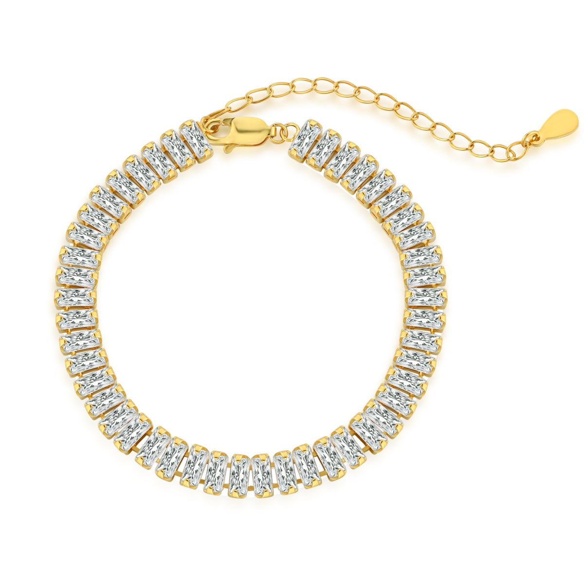 [Marin Jewelry]Exquisite Emerald Cut Daily Bracelet