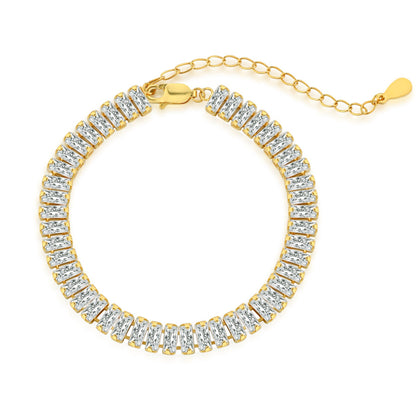 [Marin Jewelry]Exquisite Emerald Cut Daily Bracelet