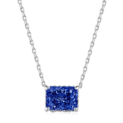 [Marin Jewelry]Luxurious Square Shape Colorful Necalack