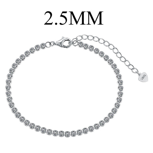 [Marin Jewelry]Dazzling Sparkling Round Cut Daily Bracelet