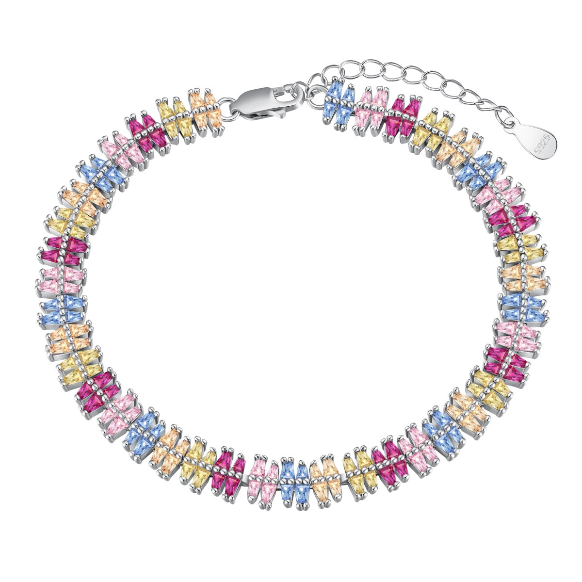 [Marin Jewelry]Sparkling Exquisite Multi Cut Party Bracelet