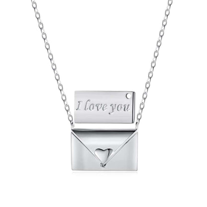 [Marin Jewelry]Envelope Heart Shape Mother's Day Necklace