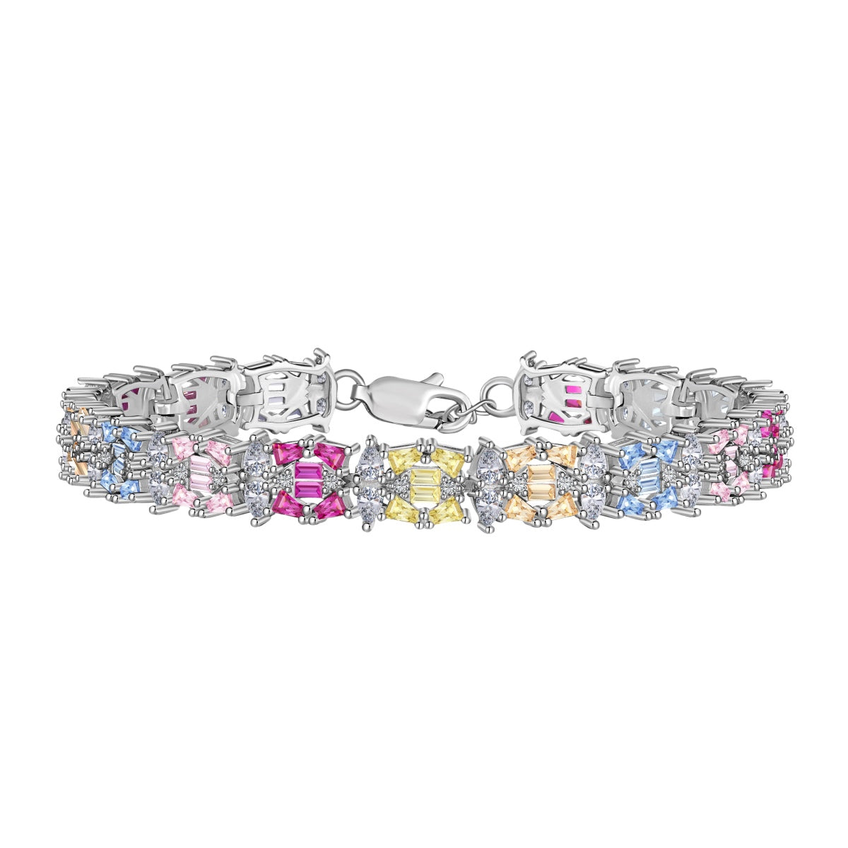 [Marin Jewelry]Delicate Colorful Multi Cut Party Bracelet