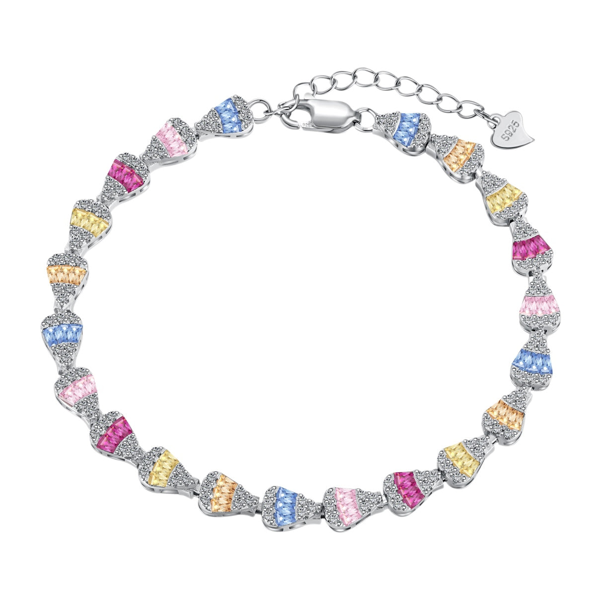 [Marin Jewelry]Radiant Water Drop Shape Daily Bracelet