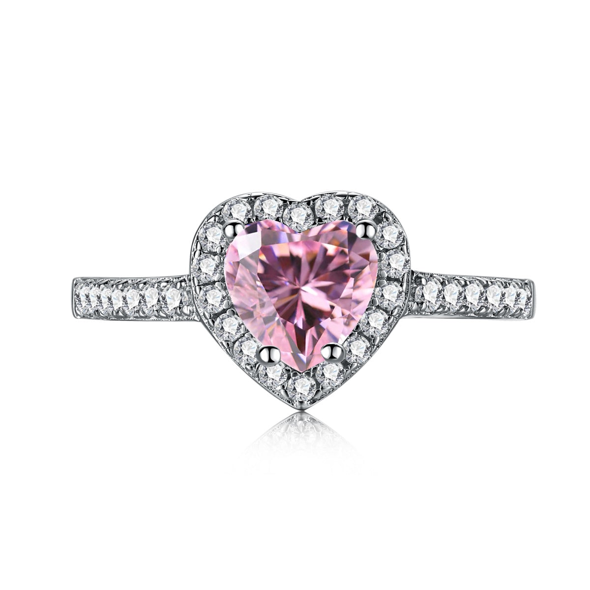 [Marin Jewelry]Eternity Splashy Romantic Heart Shape Lover Ring