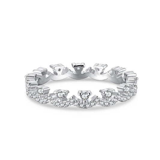 [Marin Jewelry]Elegant Resplendent Round Shape Party Ring