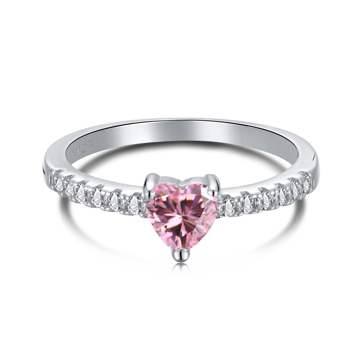 [Marin Jewelry]0.5 Carat CaratEternity Charming Heart Shape Lover Ring