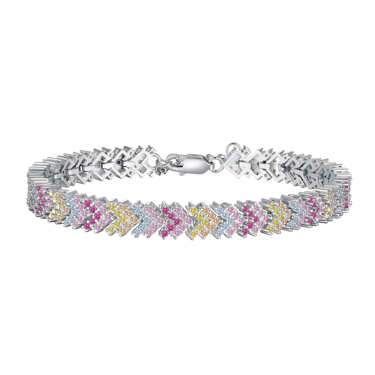 [Marin Jewelry]Ornate Sparkling Round Cut Party Bracelet